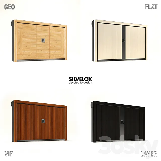 Garage doors Silvelox 2 3ds Max