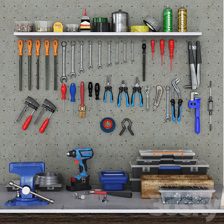 garage tools 3DS Max
