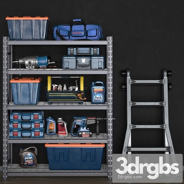 Garage tools set 14 3dsmax Download