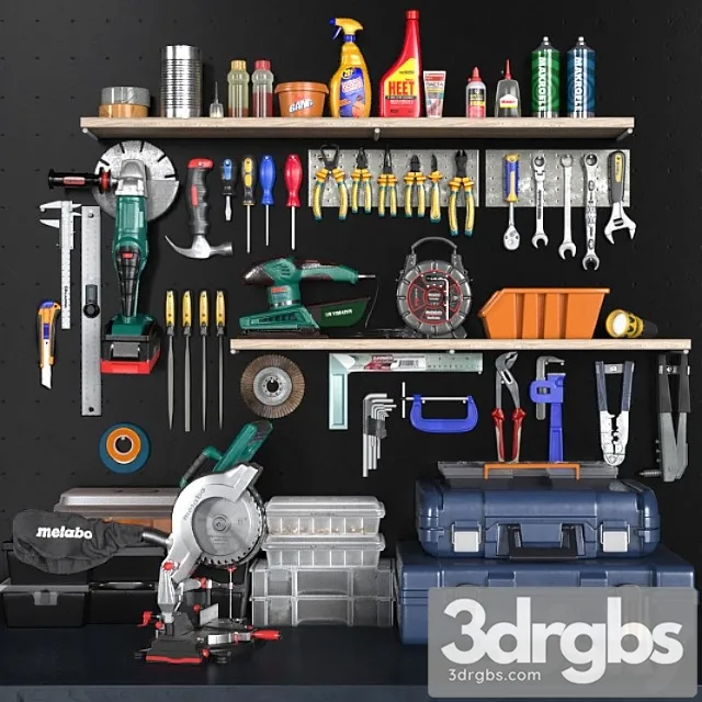 Garage tools set 2 3dsmax Download