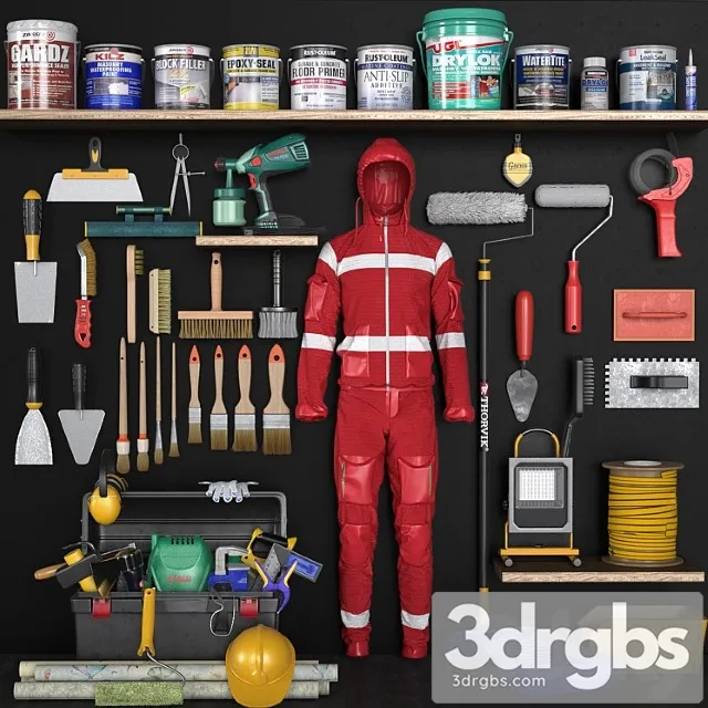 Garage tools set 9 3dsmax Download