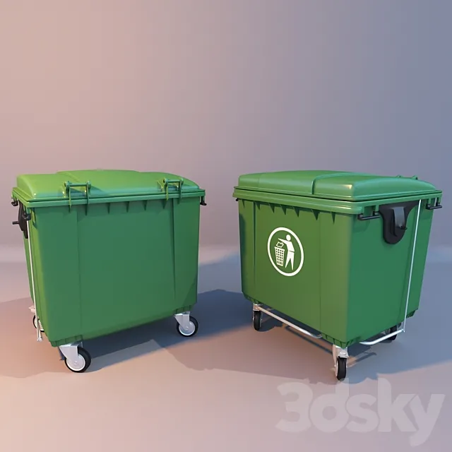 Garbage container 3DS Max Model