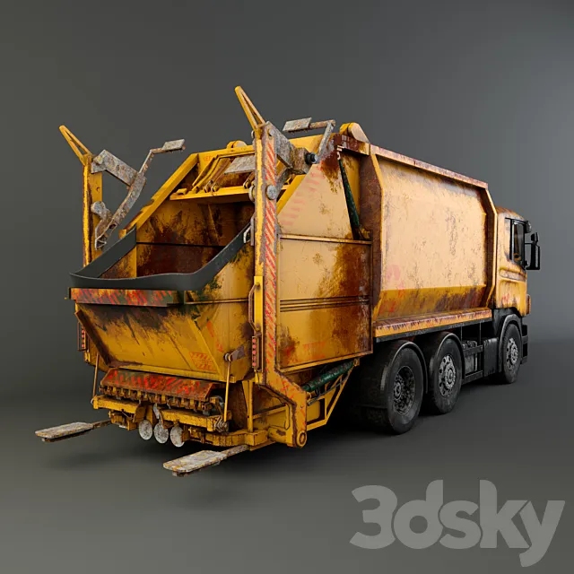 Garbage truck 3DS Max Model