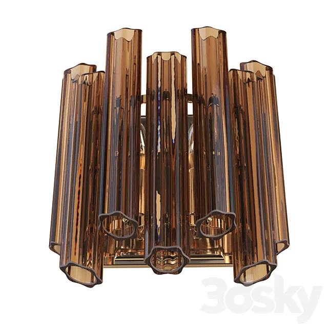 Garda Decor Amber glass wall lamp 3ds Max