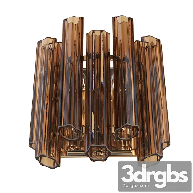 Garda decor amber glass wall lamp