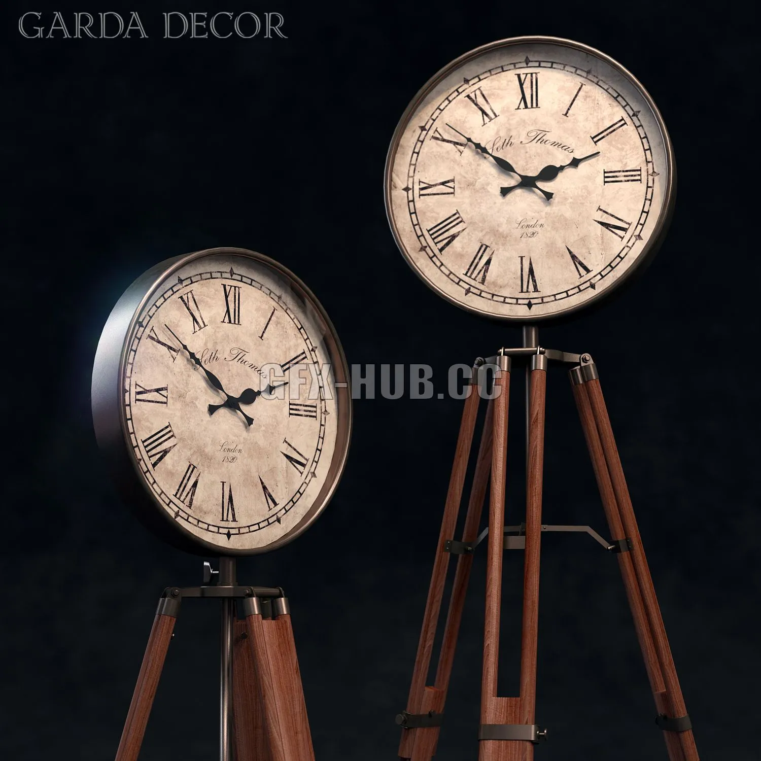 Garda Decor Clock IM5202-150 3dsMax Model