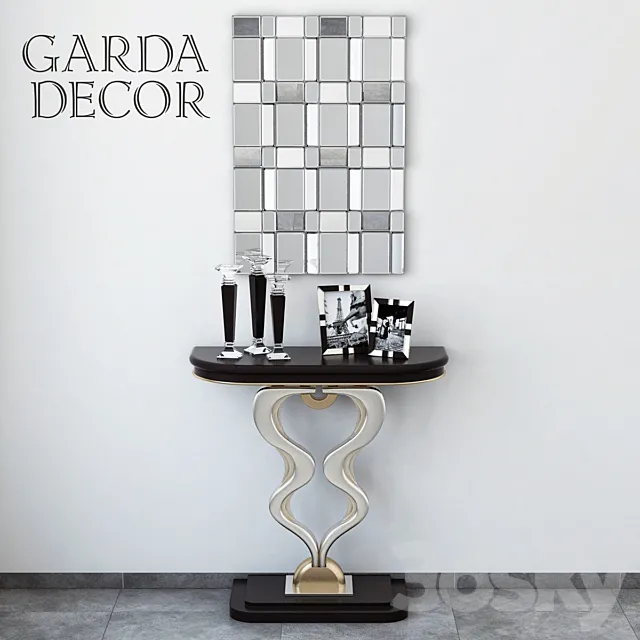 Garda Decor Console with decoration 3DS Max Model