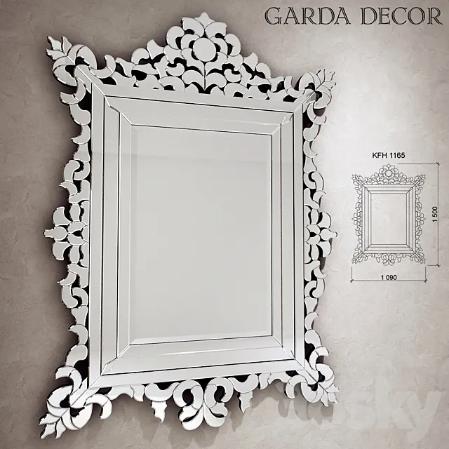 Garda Decor Mirror KFH 1165 3DS Max Model