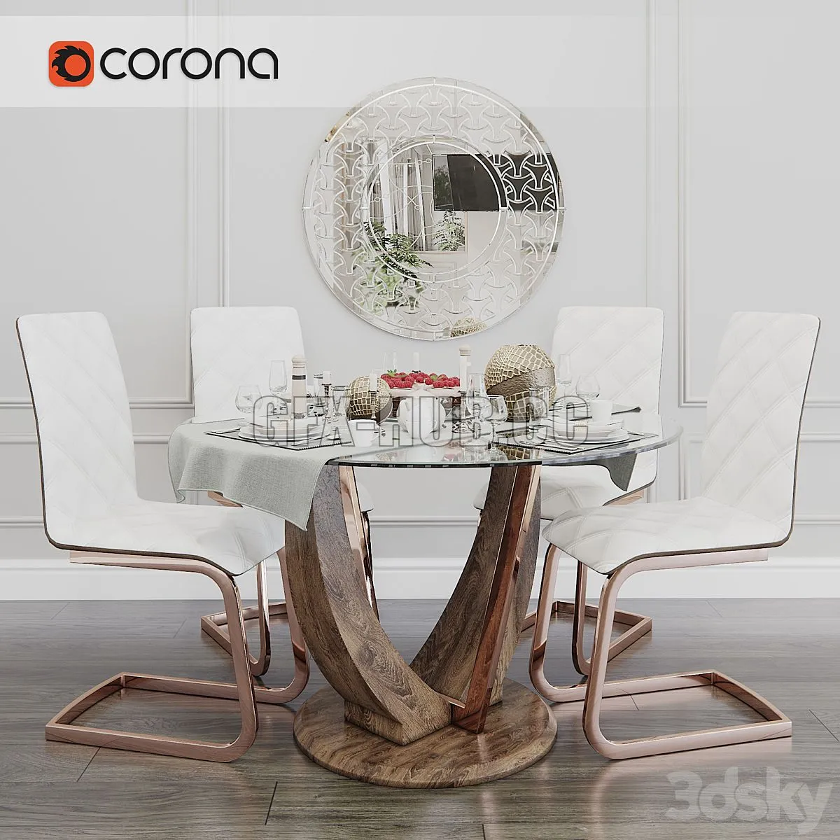 Garda decor set 3dsMax Model
