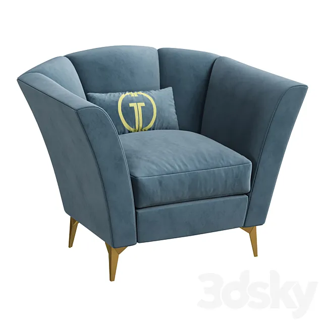 Garda Decor Straight Sofa Annette 3dsMax Model