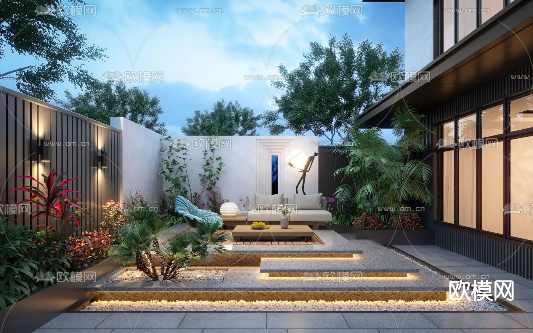 Garden – 3D Exterior Scene – 003