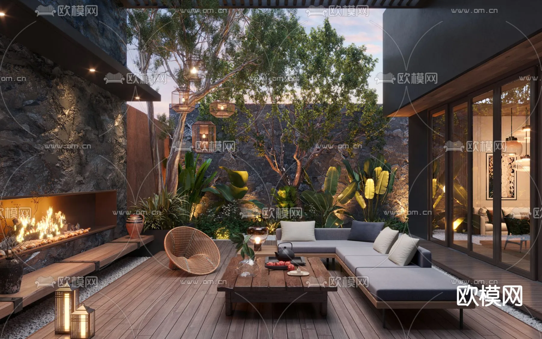 Garden – 3D Exterior Scene – 021