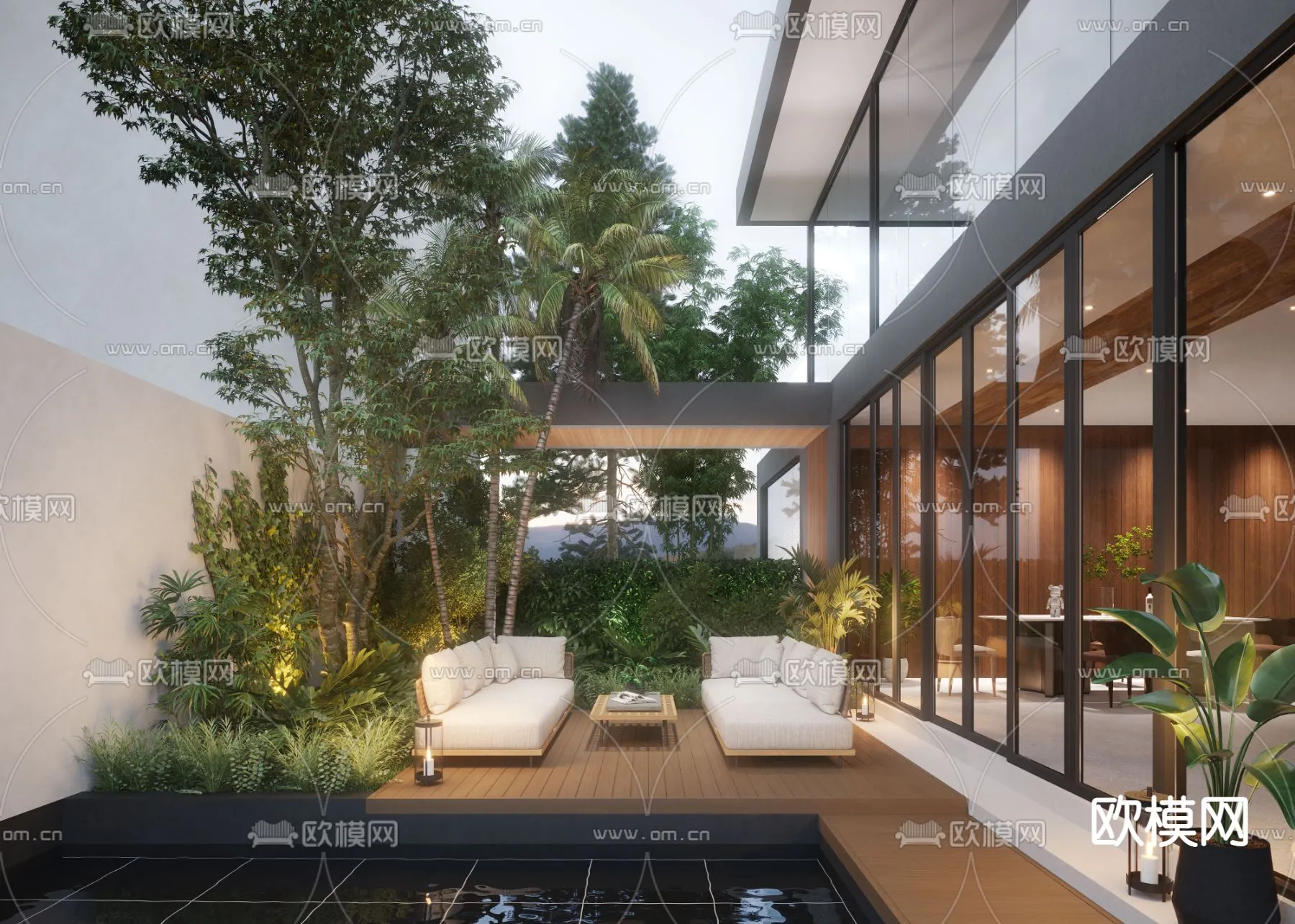 Garden – 3D Exterior Scene – 032