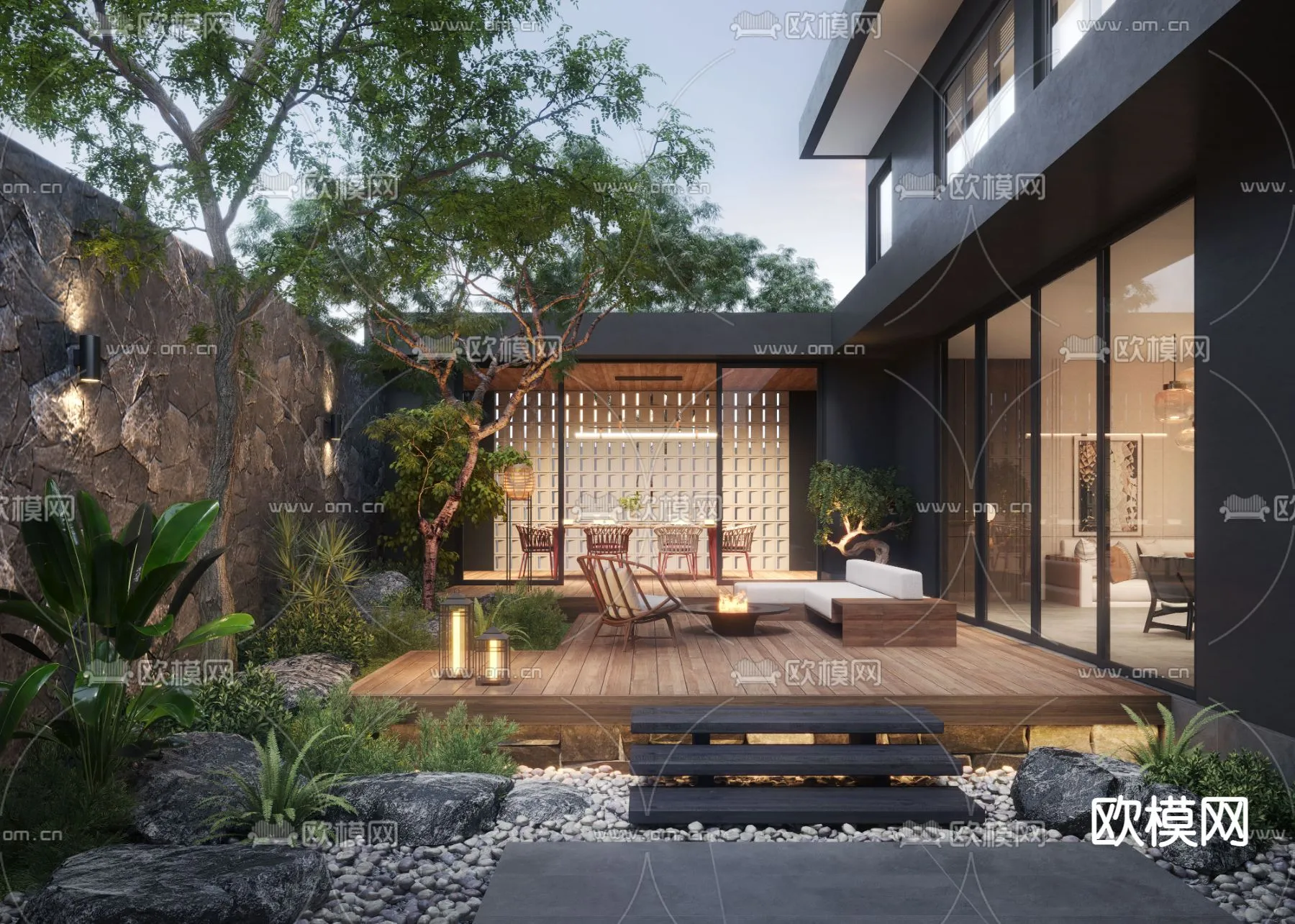 Garden – 3D Exterior Scene – 033