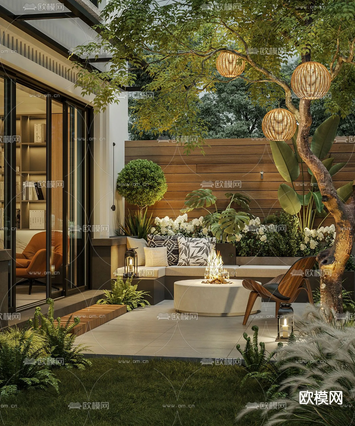 Garden – 3D Exterior Scene – 035