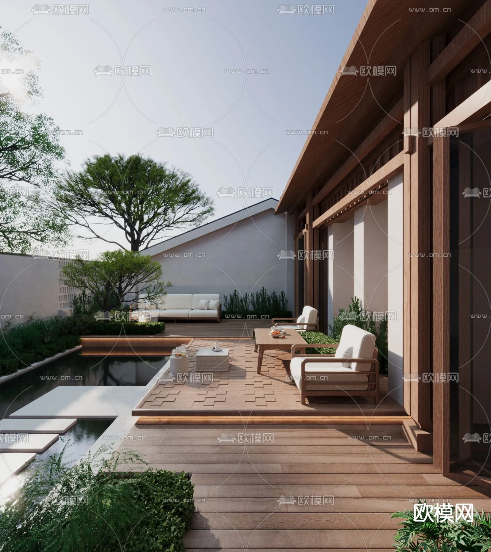 Garden – 3D Exterior Scene – 040