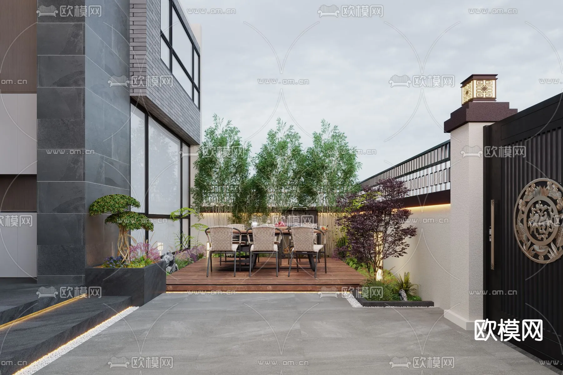 Garden – 3D Exterior Scene – 044