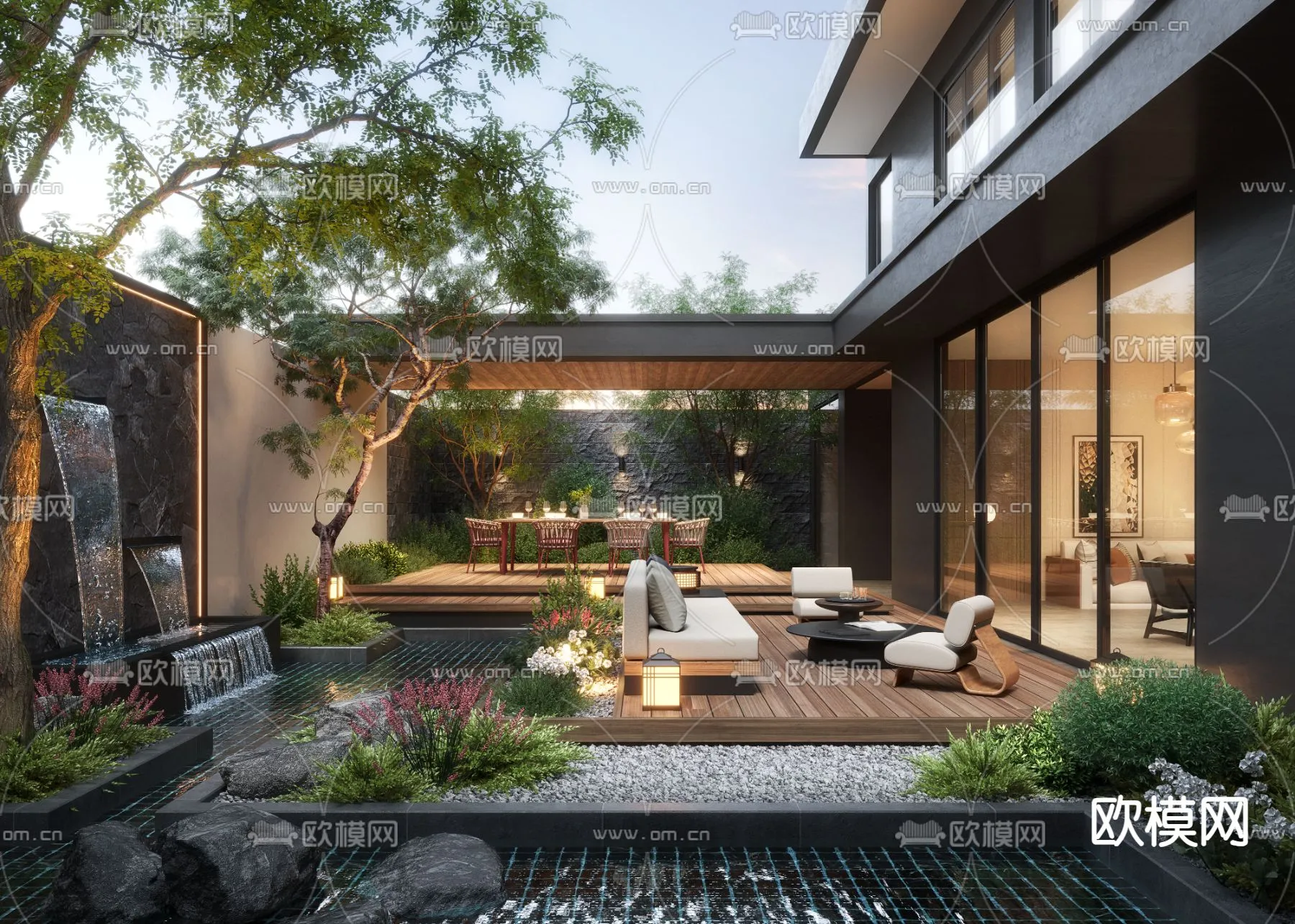 Garden – 3D Exterior Scene – 047