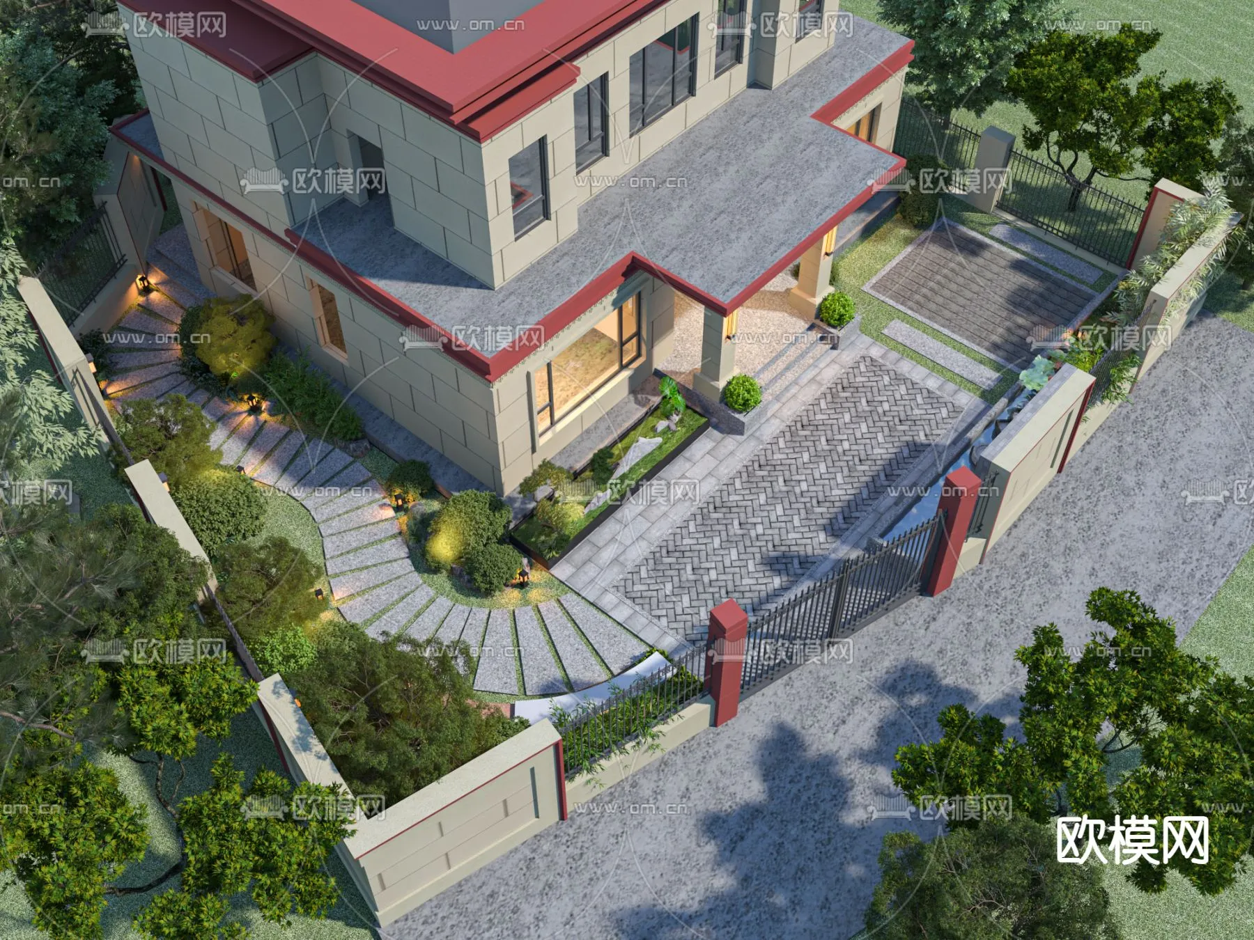 Garden – 3D Exterior Scene – 049