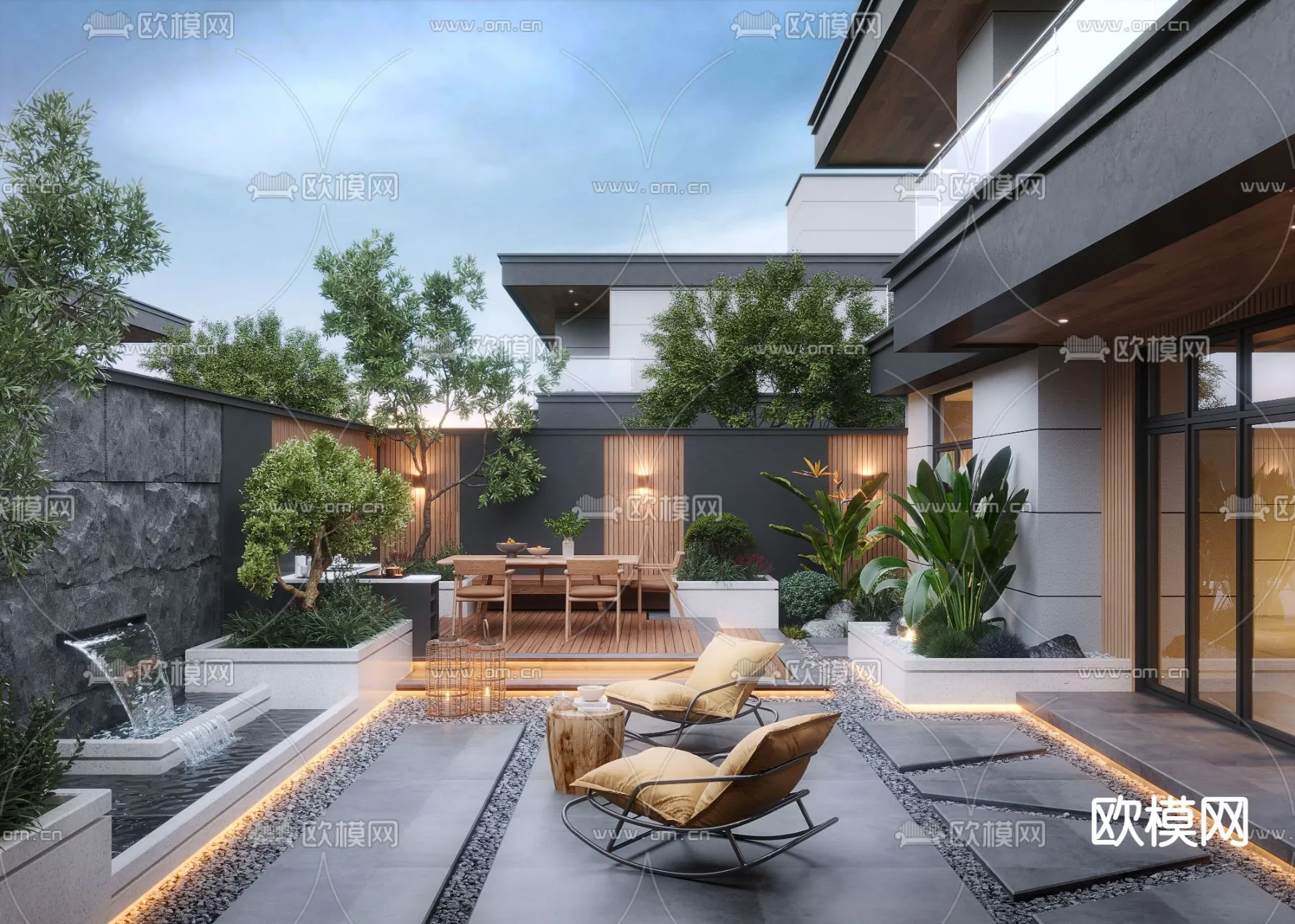 Garden – 3D Exterior Scene – 053