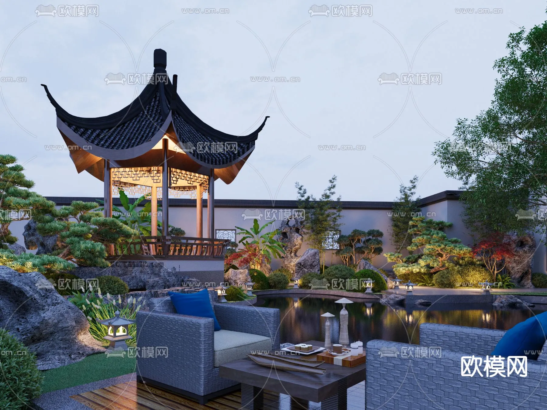 Garden – 3D Exterior Scene – 057