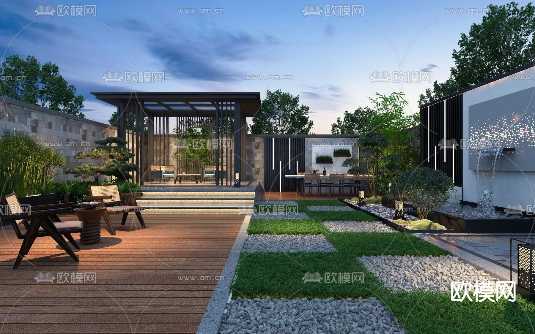 Garden – 3D Exterior Scene – 060