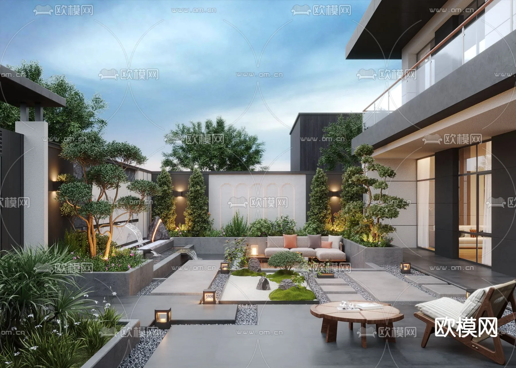 Garden – 3D Exterior Scene – 063