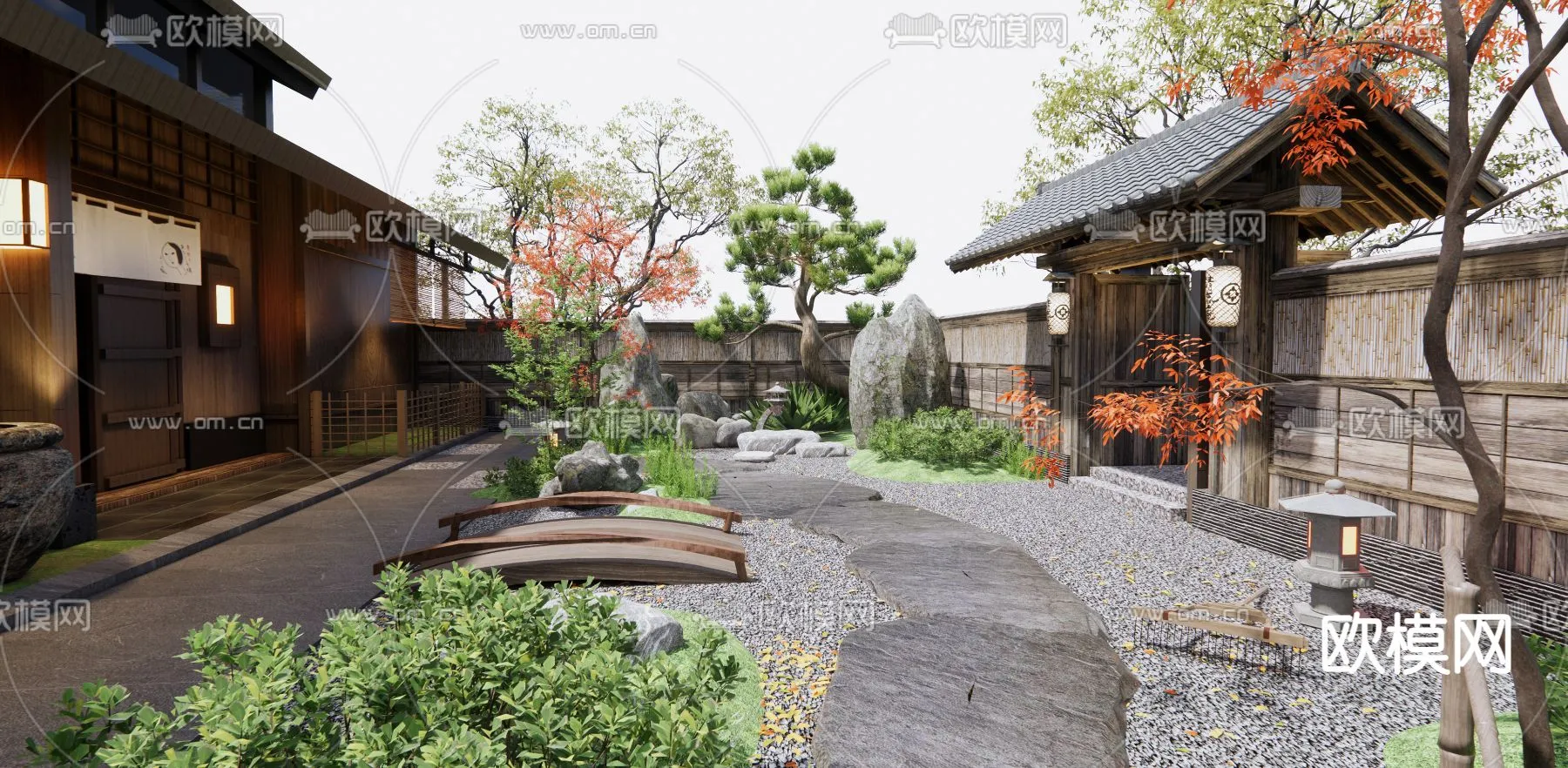 Garden – 3D Exterior Scene – 068