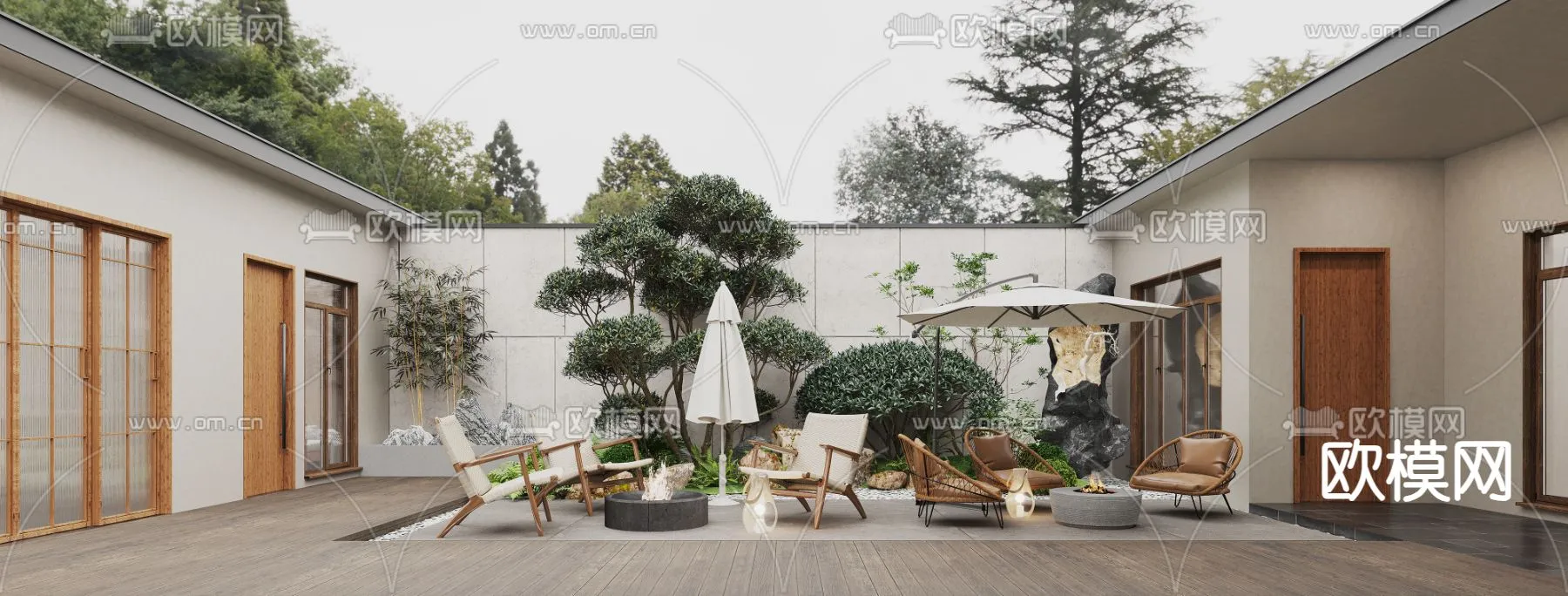 Garden – 3D Exterior Scene – 069