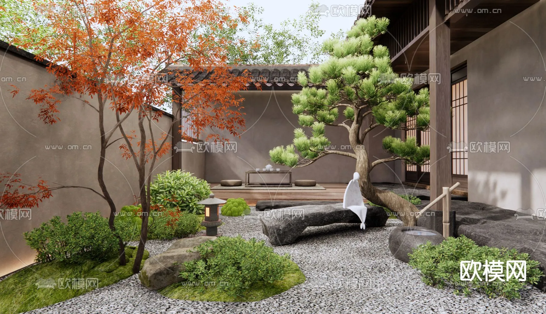 Garden – 3D Exterior Scene – 070