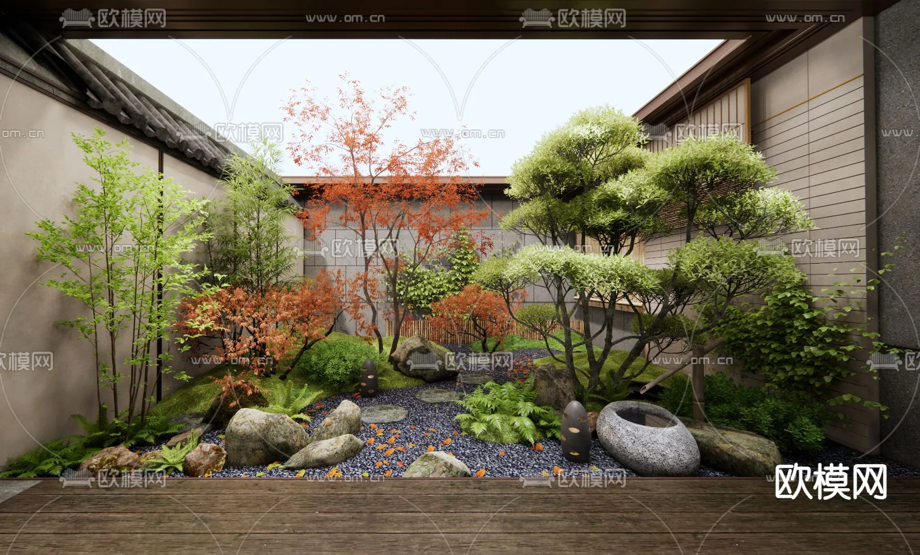 Garden – 3D Exterior Scene – 072