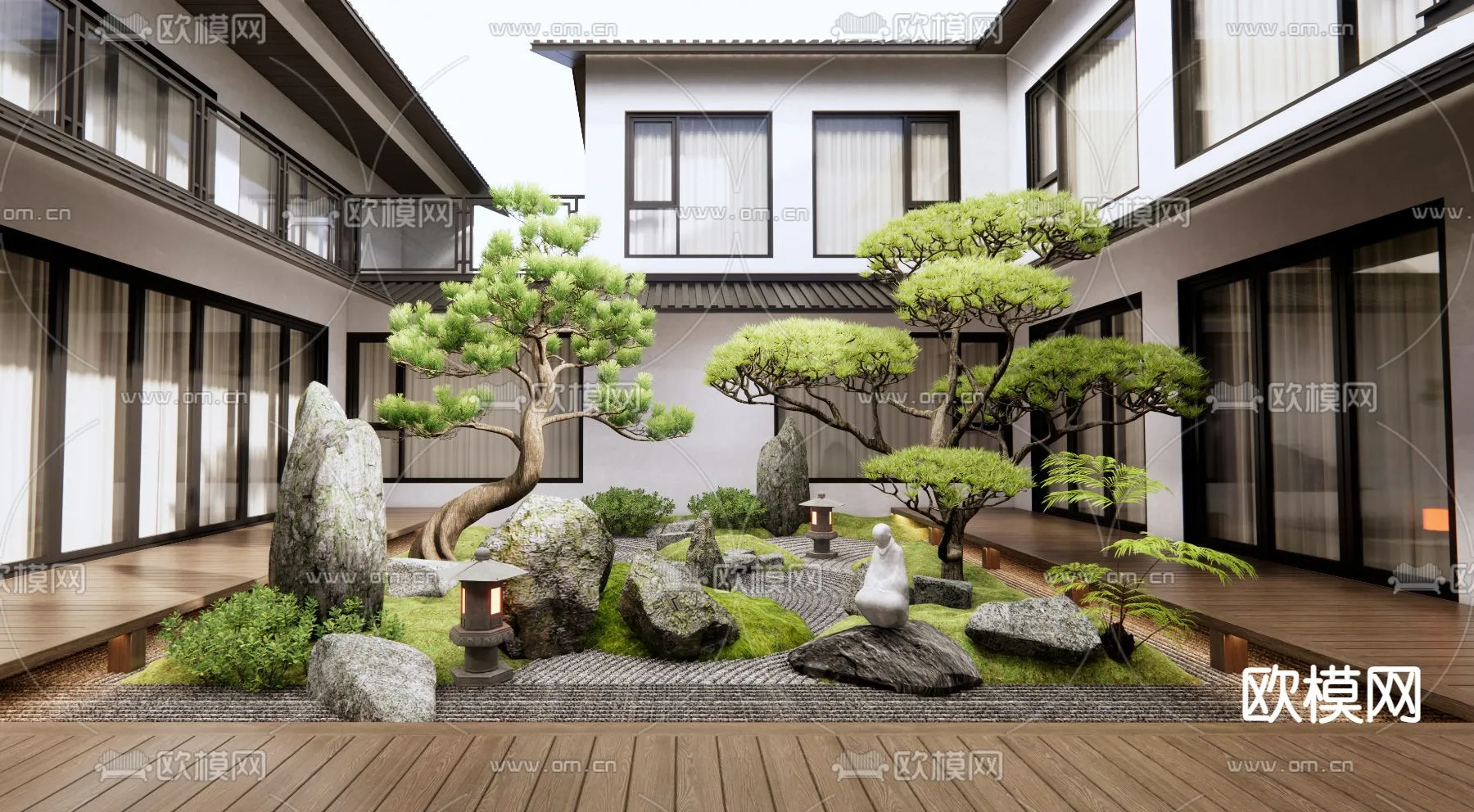 Garden – 3D Exterior Scene – 073