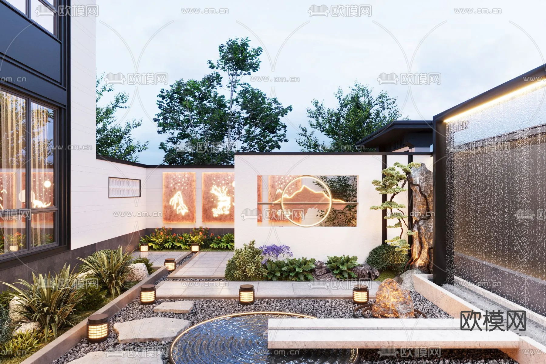 Garden – 3D Exterior Scene – 089