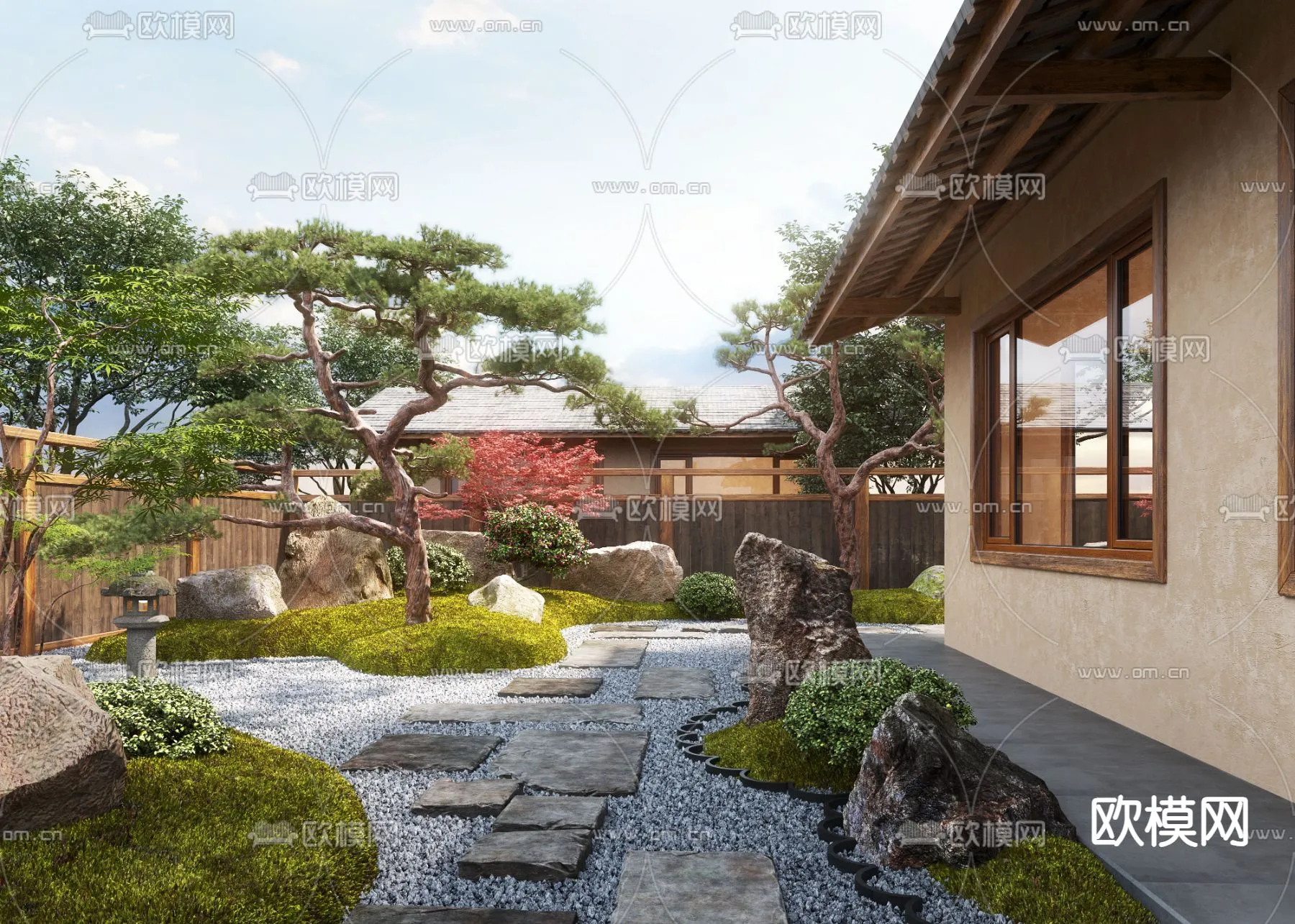 Garden – 3D Exterior Scene – 092