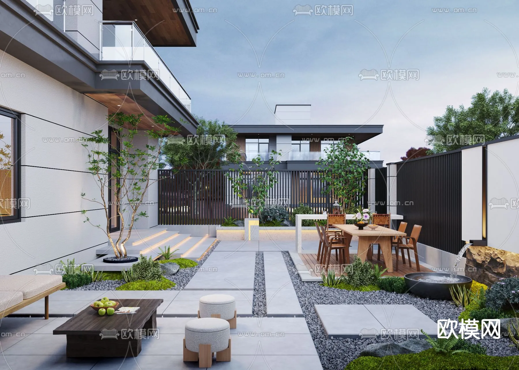 Garden – 3D Exterior Scene – 093