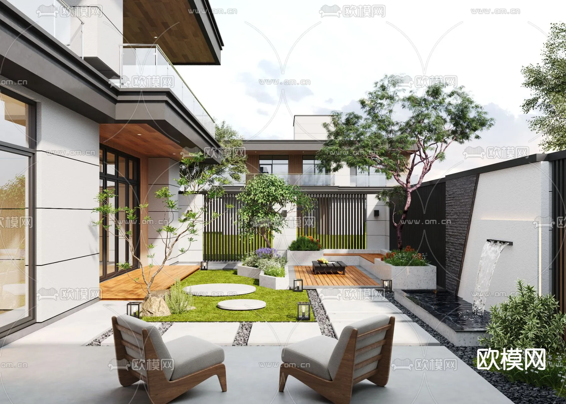 Garden – 3D Exterior Scene – 094