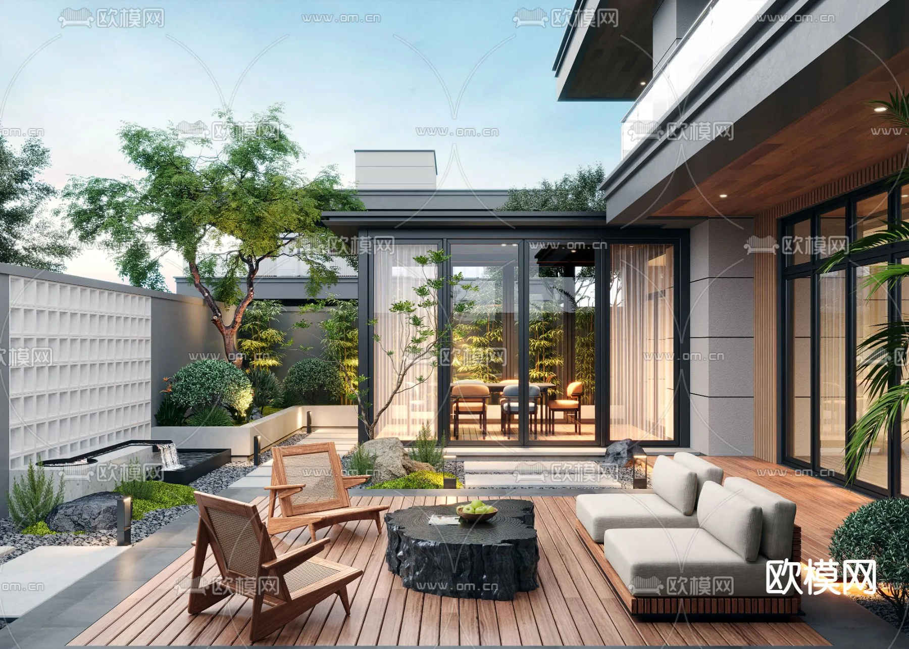 Garden – 3D Exterior Scene – 095