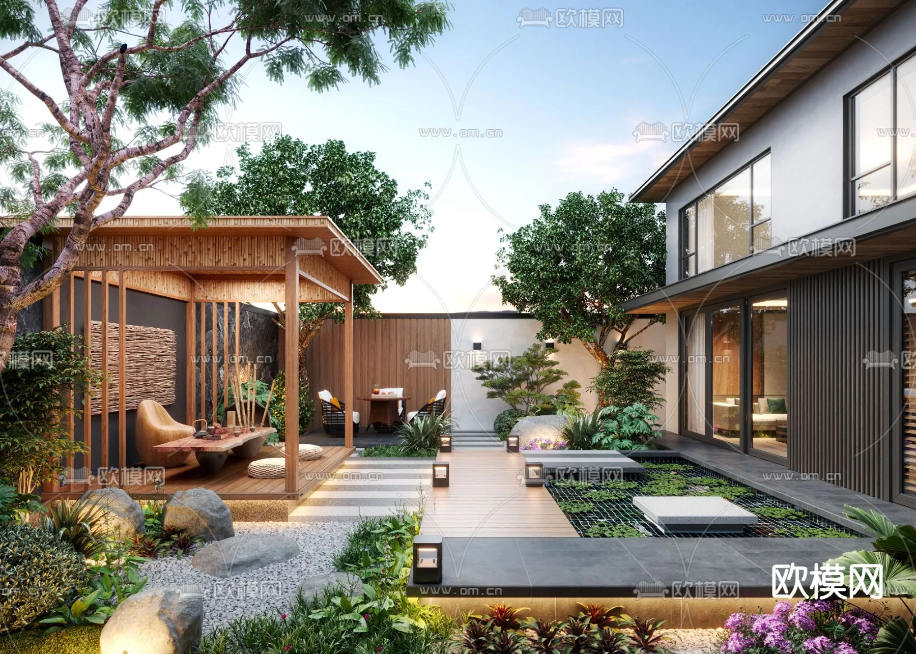 Garden – 3D Exterior Scene – 105