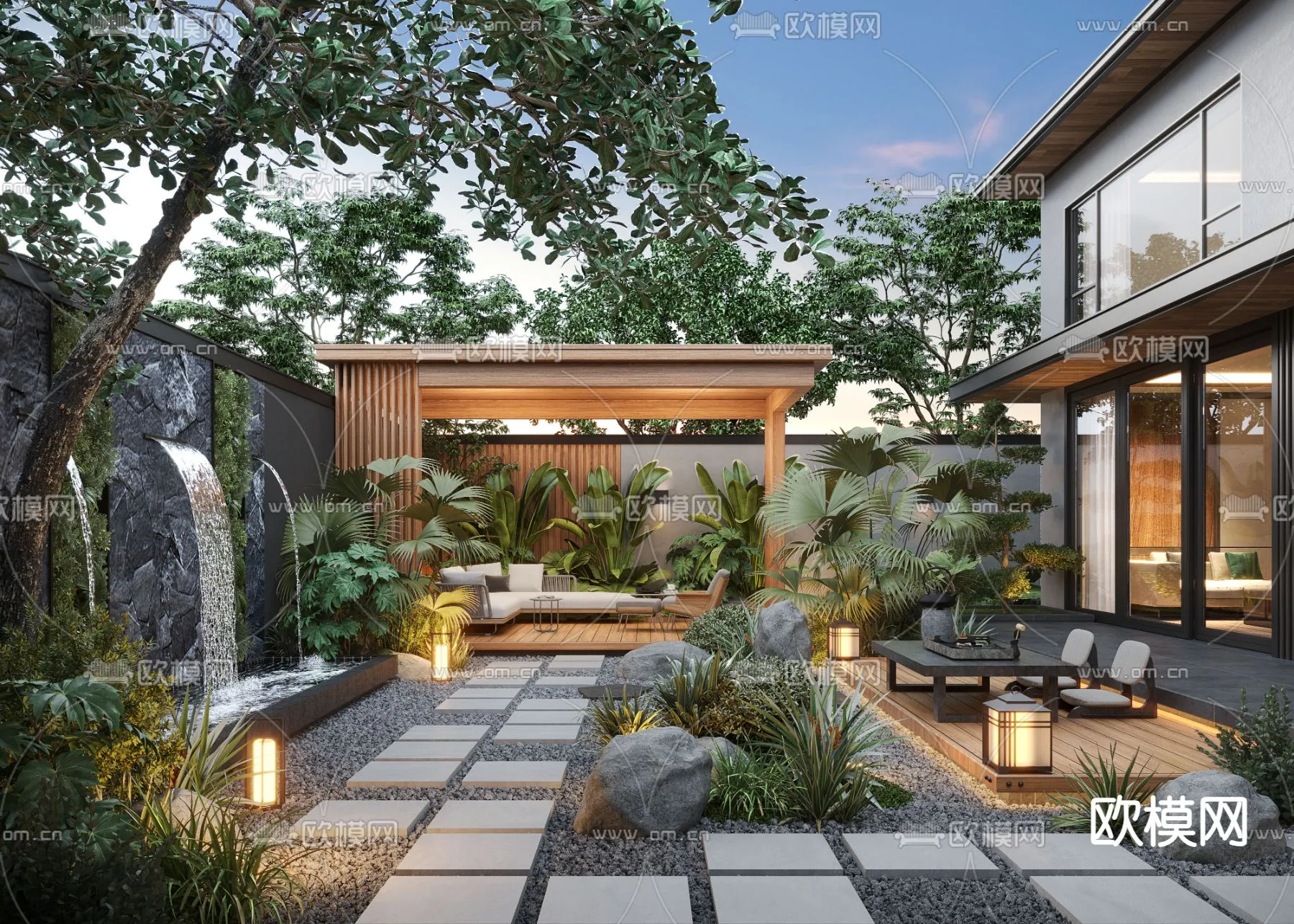 Garden – 3D Exterior Scene – 107