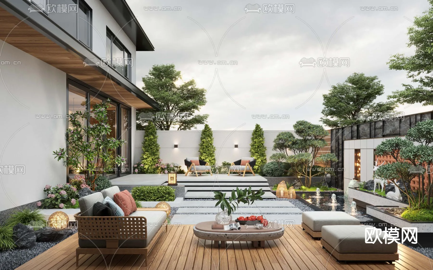 Garden – 3D Exterior Scene – 111