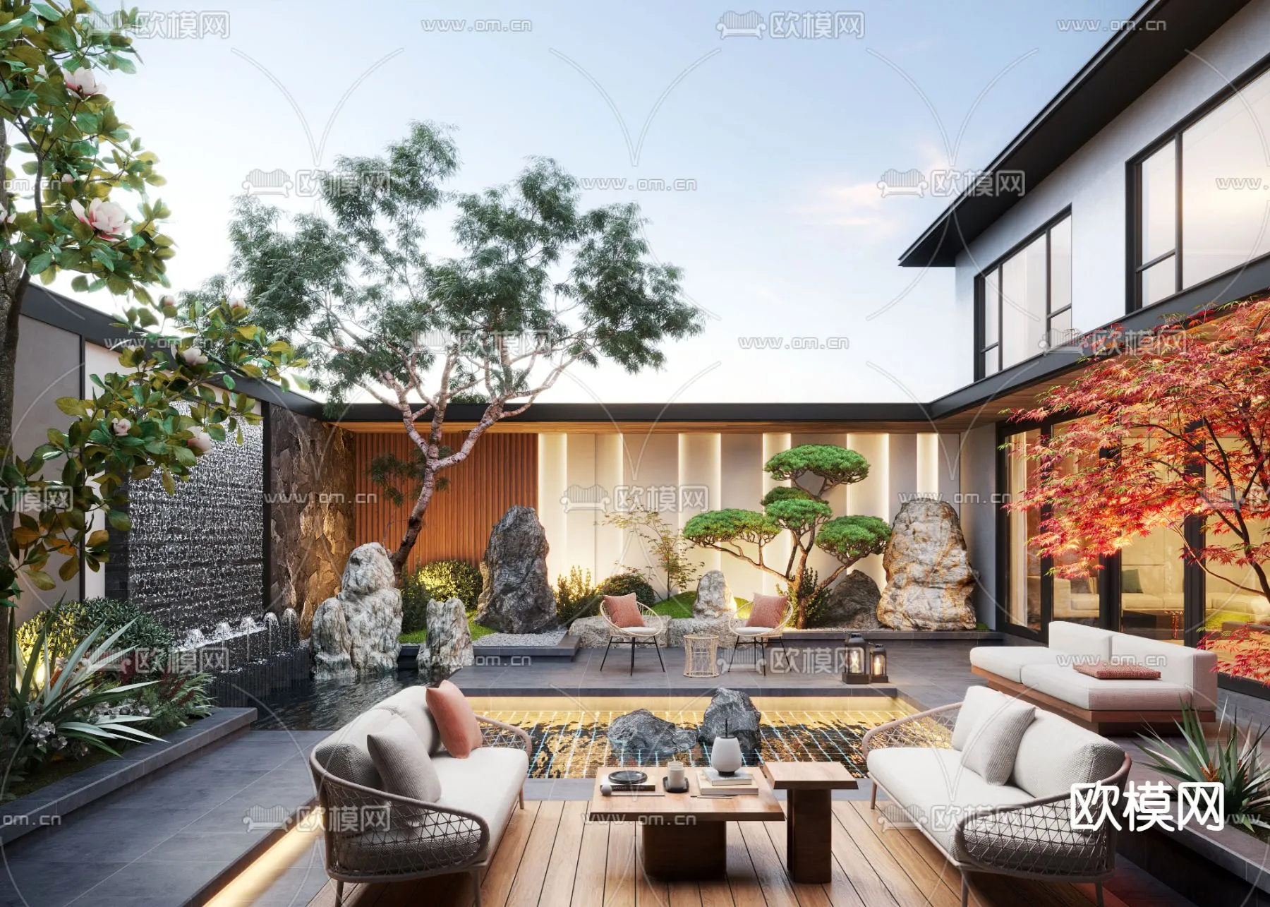 Garden – 3D Exterior Scene – 113