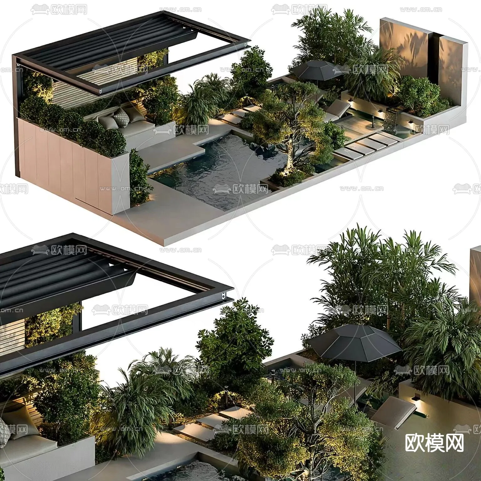 Garden – 3D Exterior Scene – 118