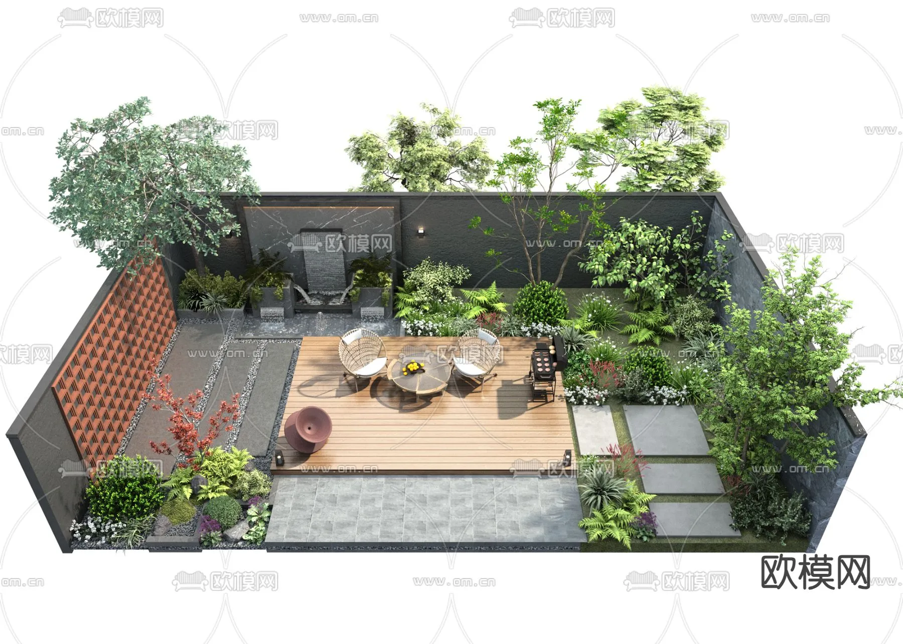 Garden – 3D Exterior Scene – 119