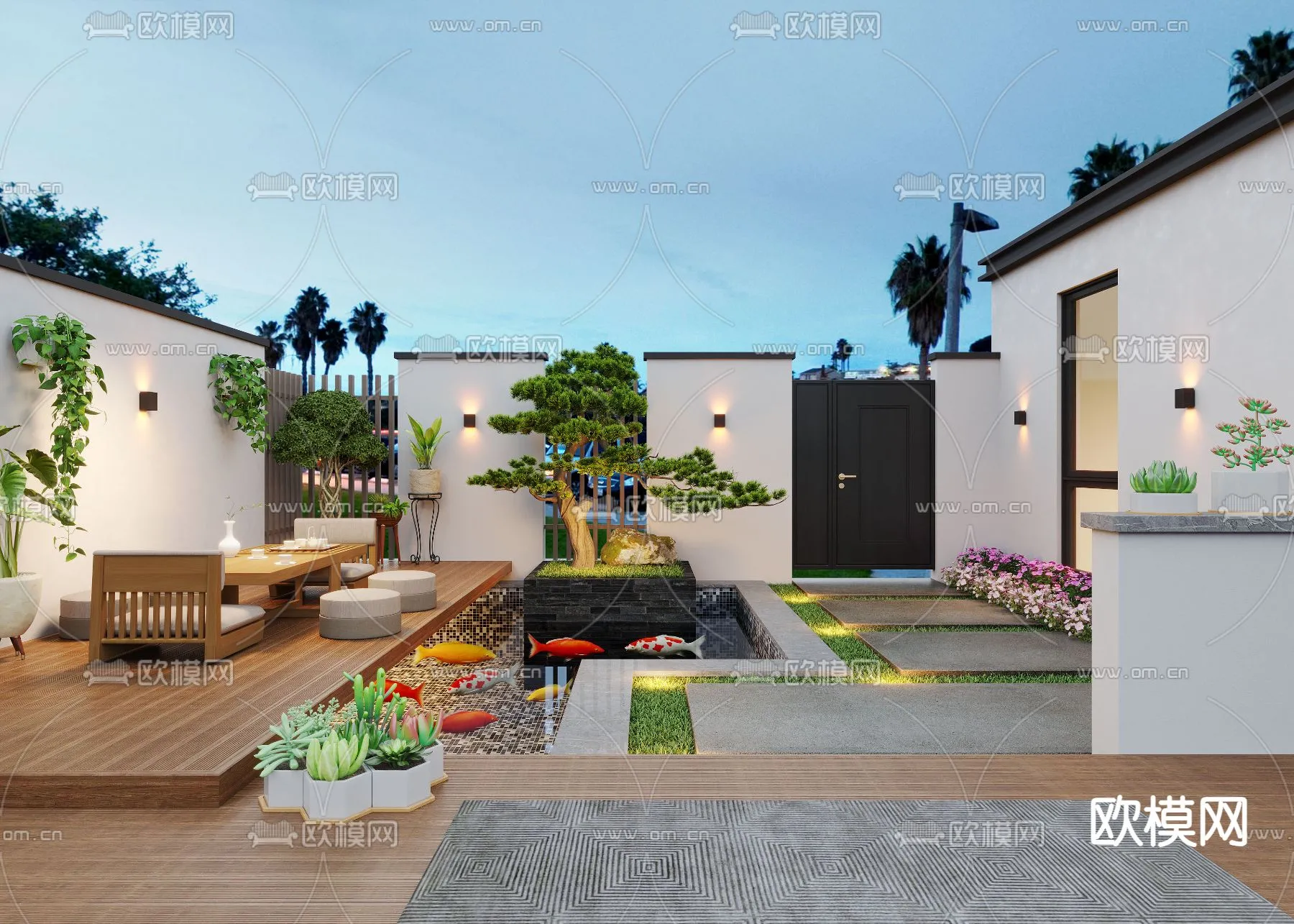 Garden – 3D Exterior Scene – 121