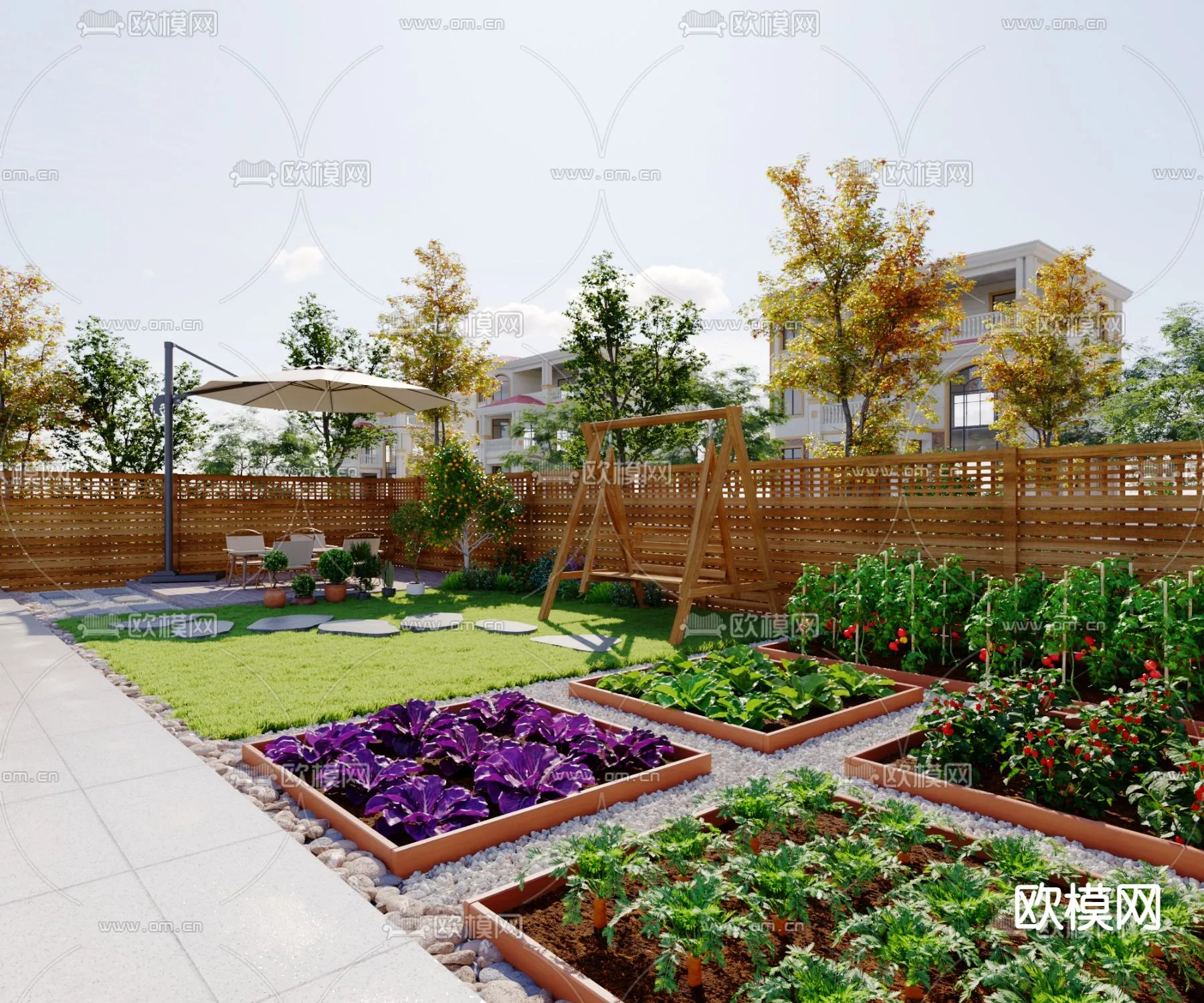 Garden – 3D Exterior Scene – 125