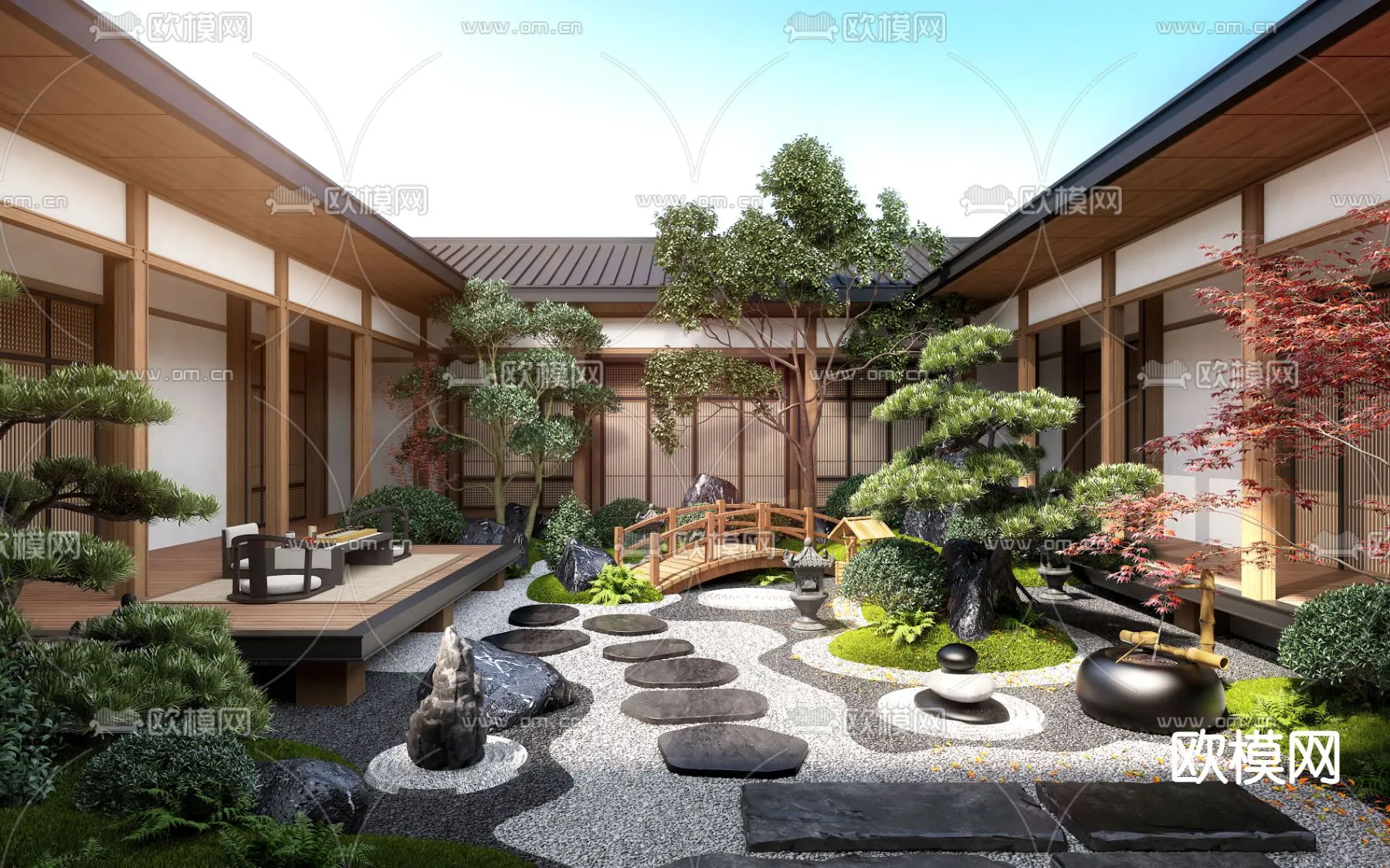 Garden – 3D Exterior Scene – 131