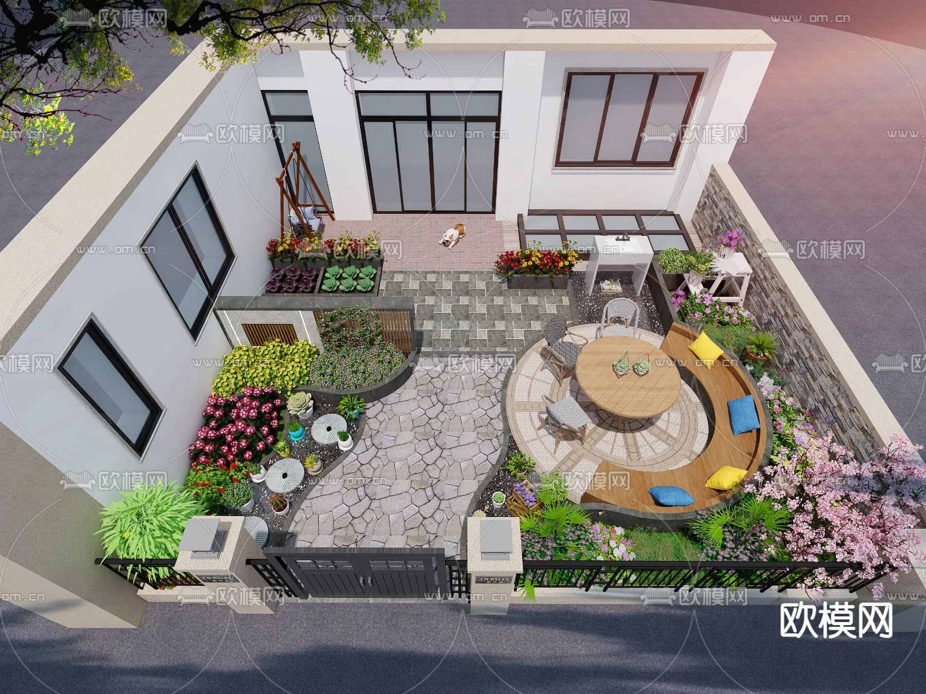 Garden – 3D Exterior Scene – 148