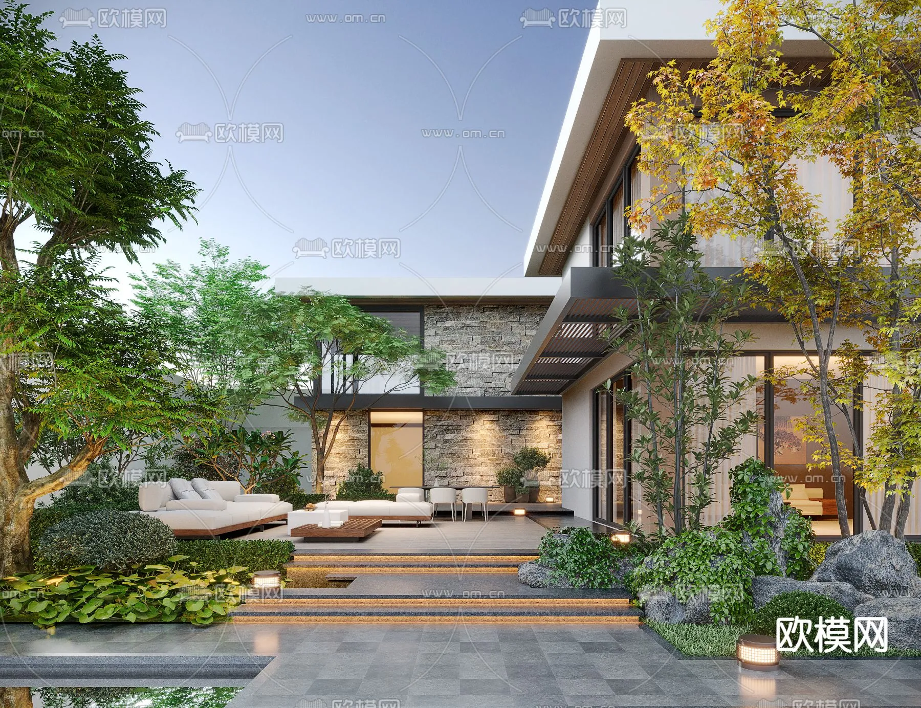 Garden – 3D Exterior Scene – 150