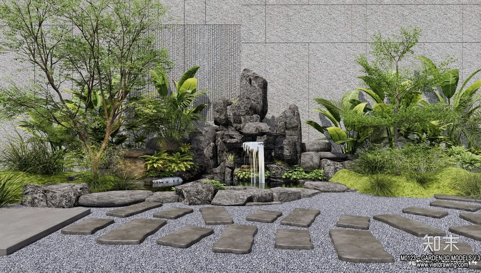 Garden 3D Models – Architecture Decor 3D – 004