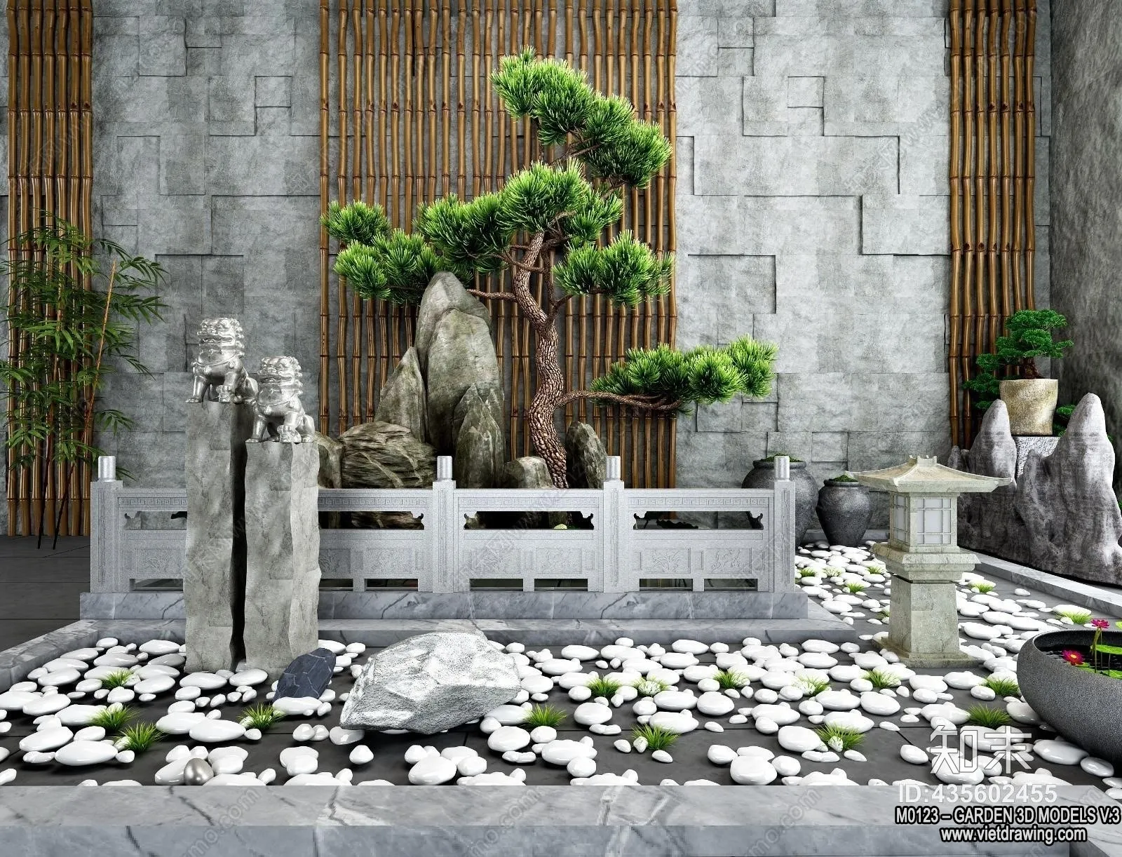 Garden 3D Models – Architecture Decor 3D – 029